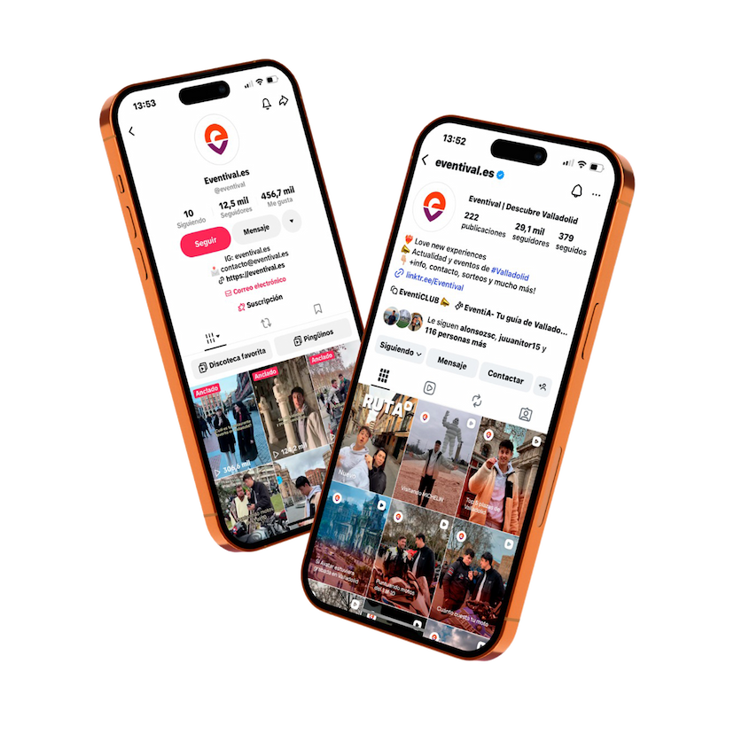 App Eventival — mockup
