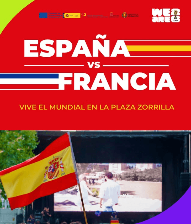 pantalla gigante Valladolid españa-francia