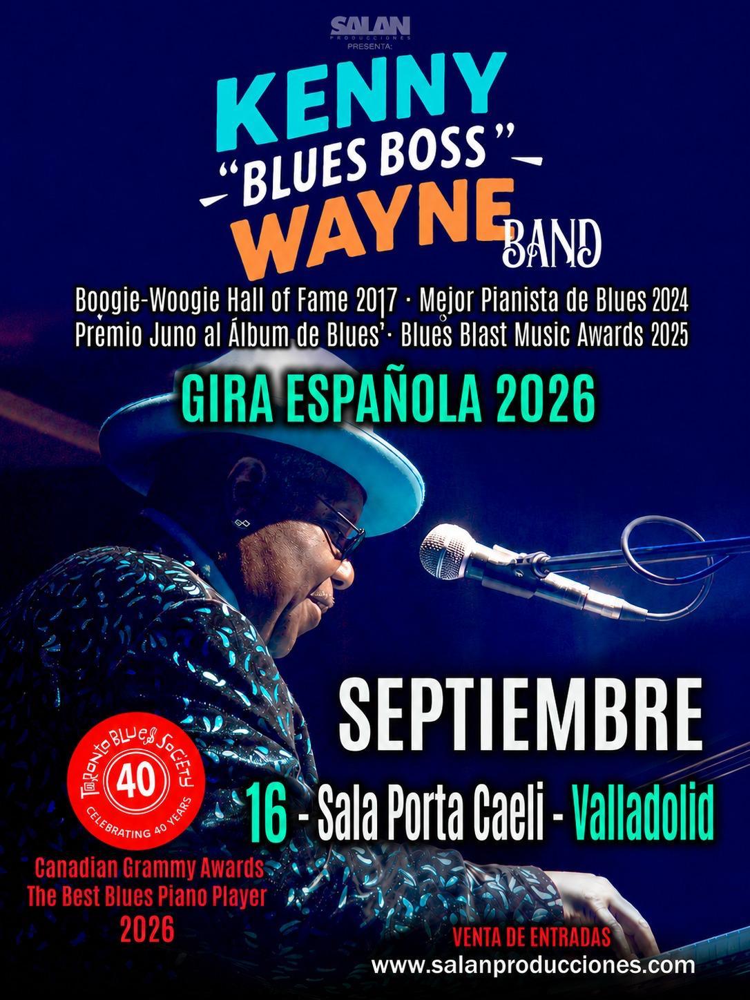 Kenny Blues Boss Wayne trae su piano a Valladolid