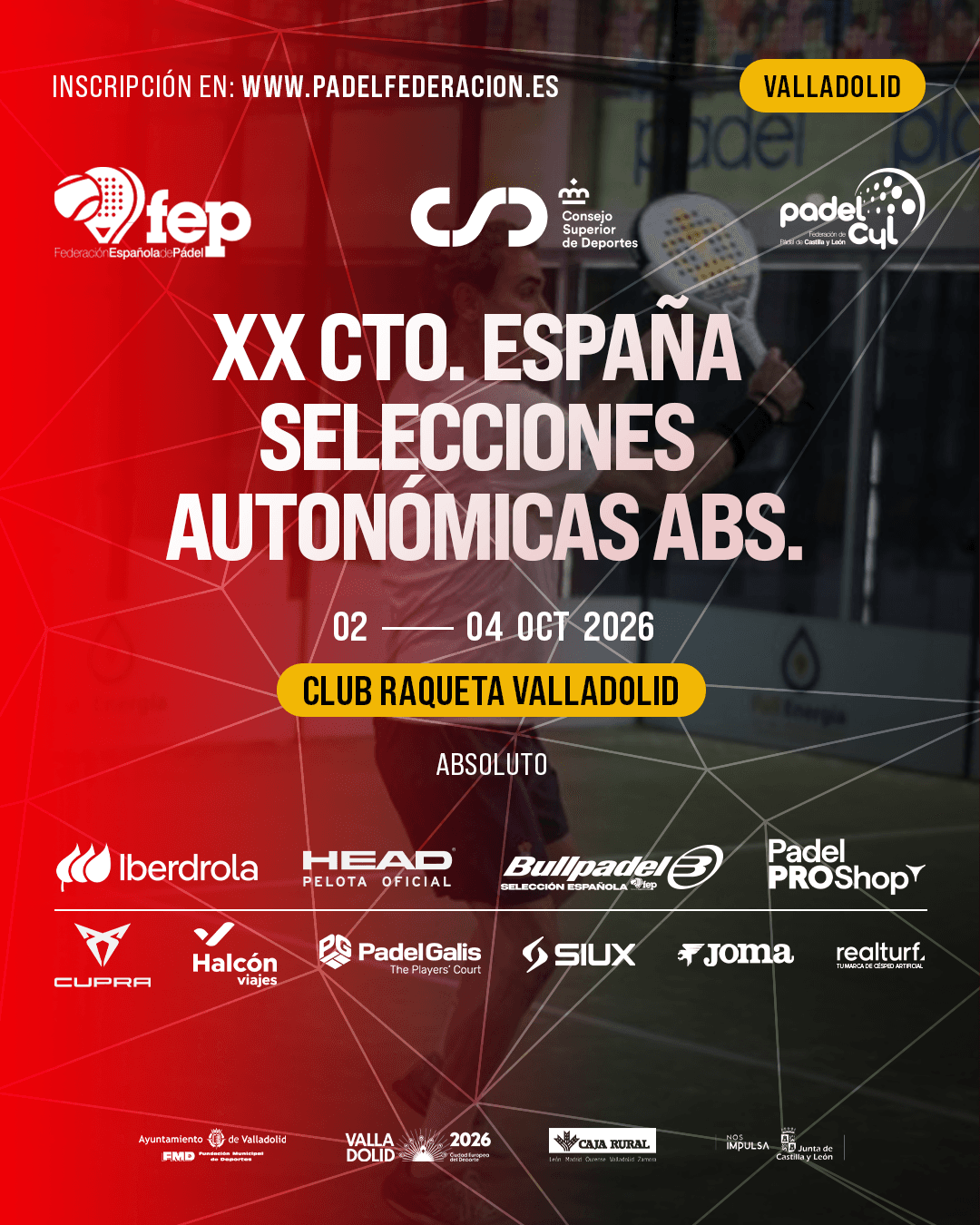 pádel valladolid 2026 campeonato españa