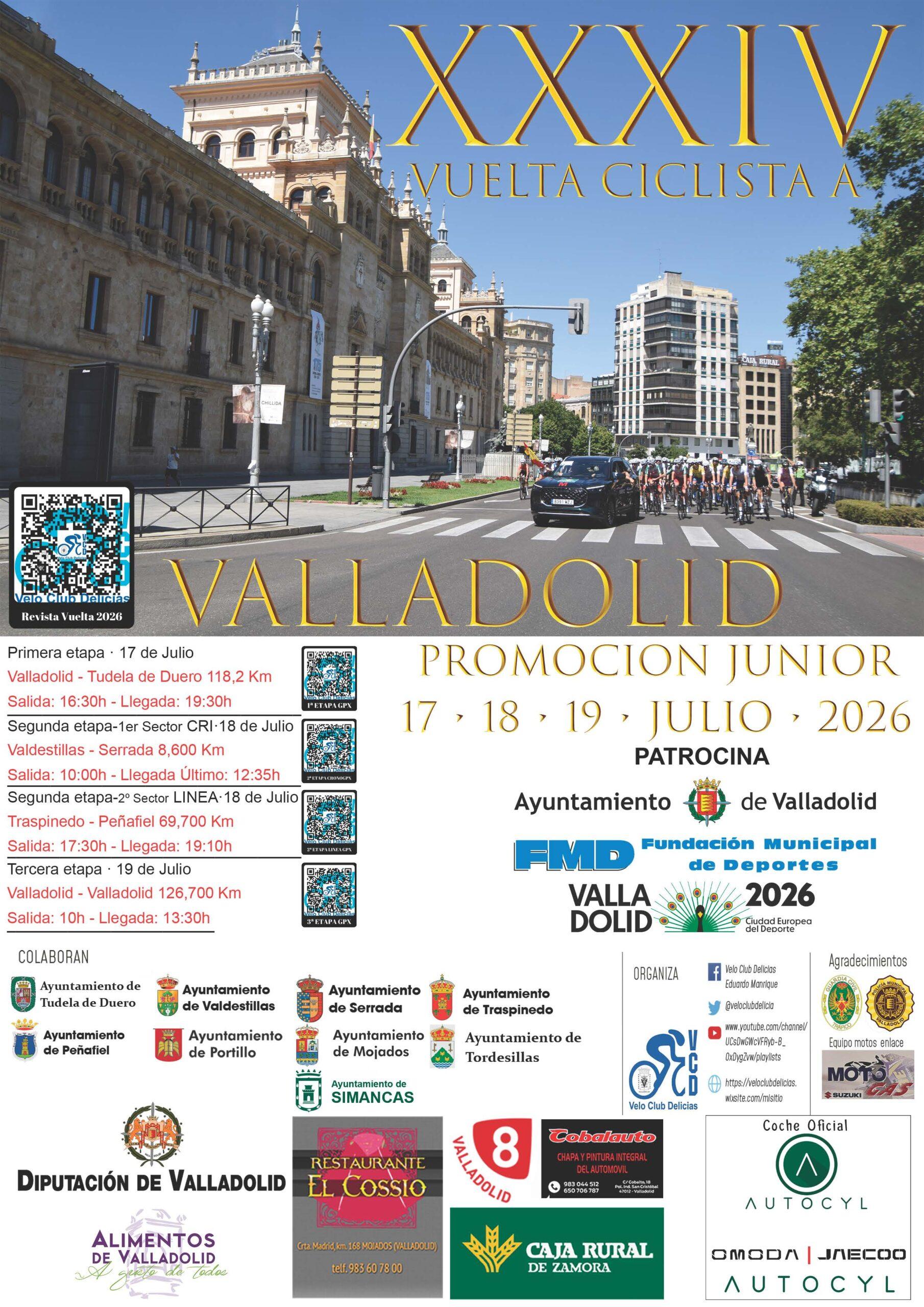 cartel vuelta ciclista a valladolid junior