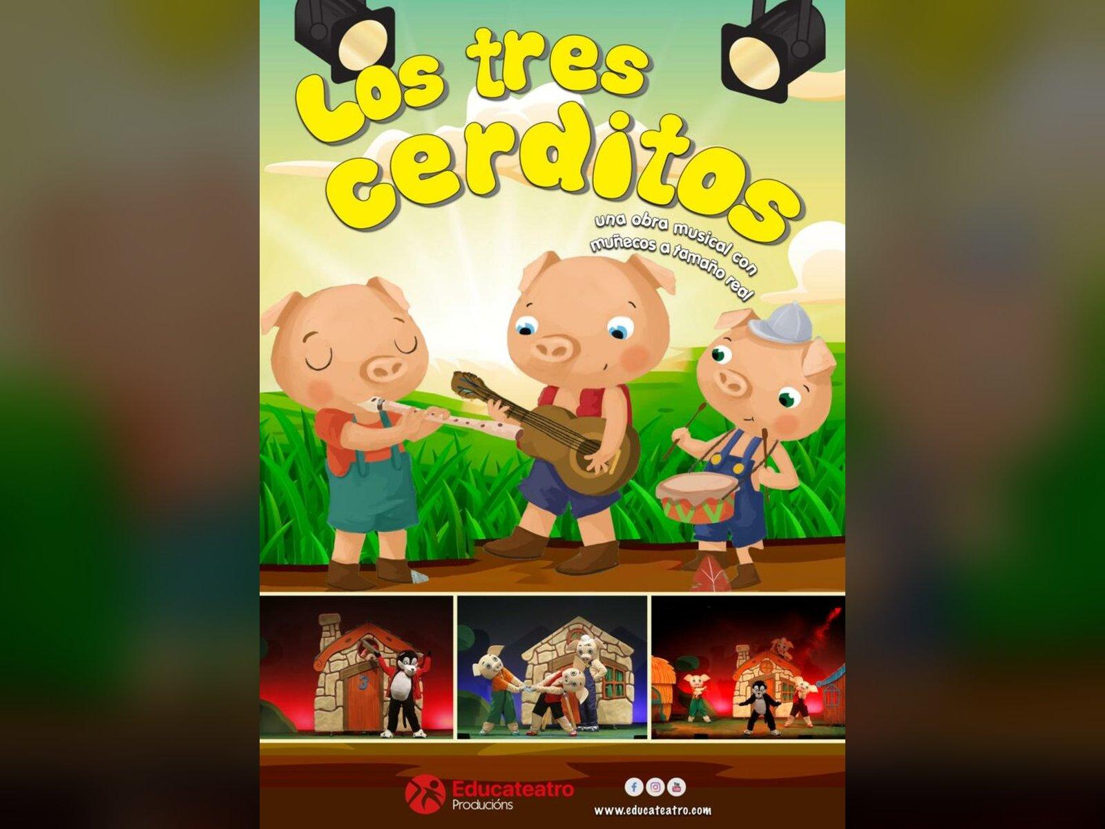 2026 10 04 los tres cerditos musical con titeres