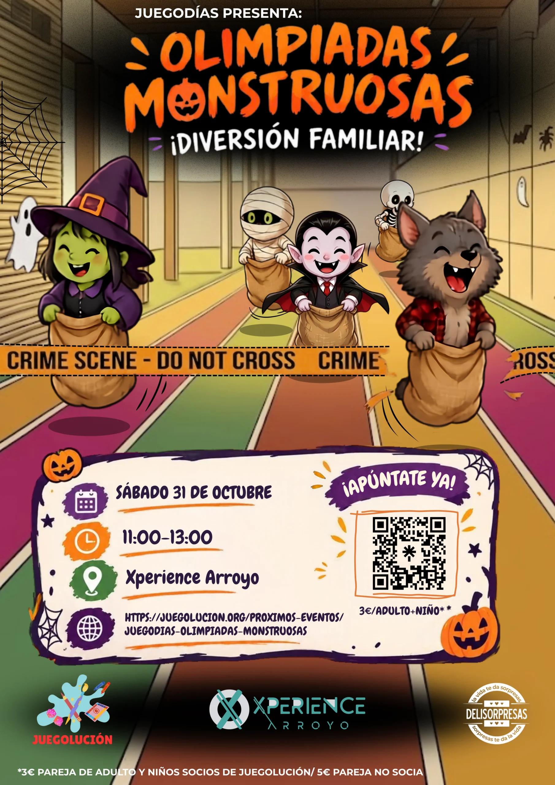 halloween con niños en valladolid con las olimpiadas monstruosas
