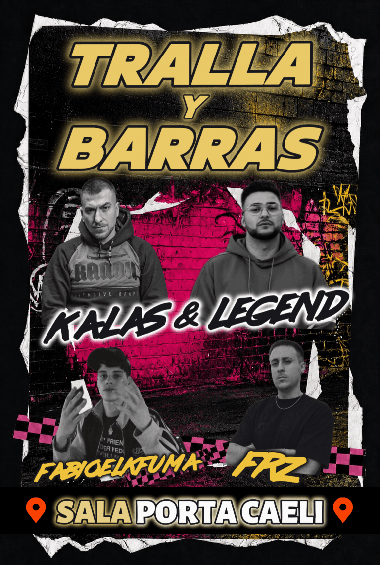 rap valladolid en porta caeli con tralla y barras