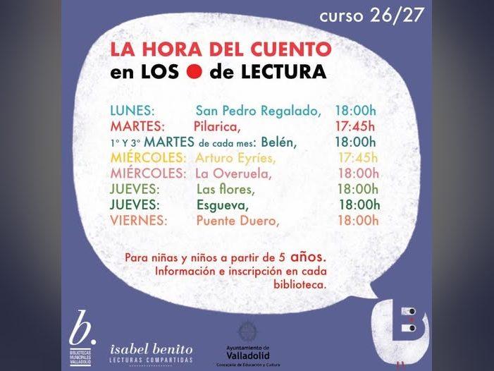 La hora del cuento en los puntos de lectura
