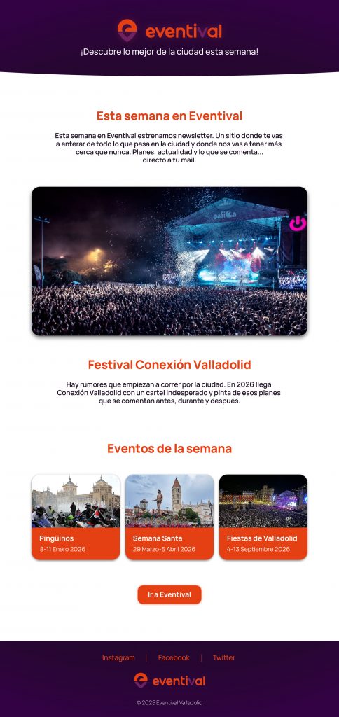 newsletter de eventos de valladolid