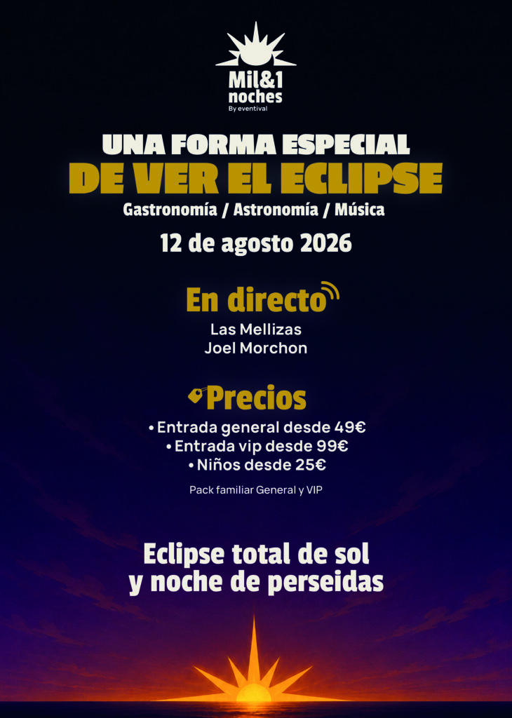eclipse solar 2026, evento mil y 1 noches en matapozuelos